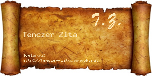 Tenczer Zita névjegykártya